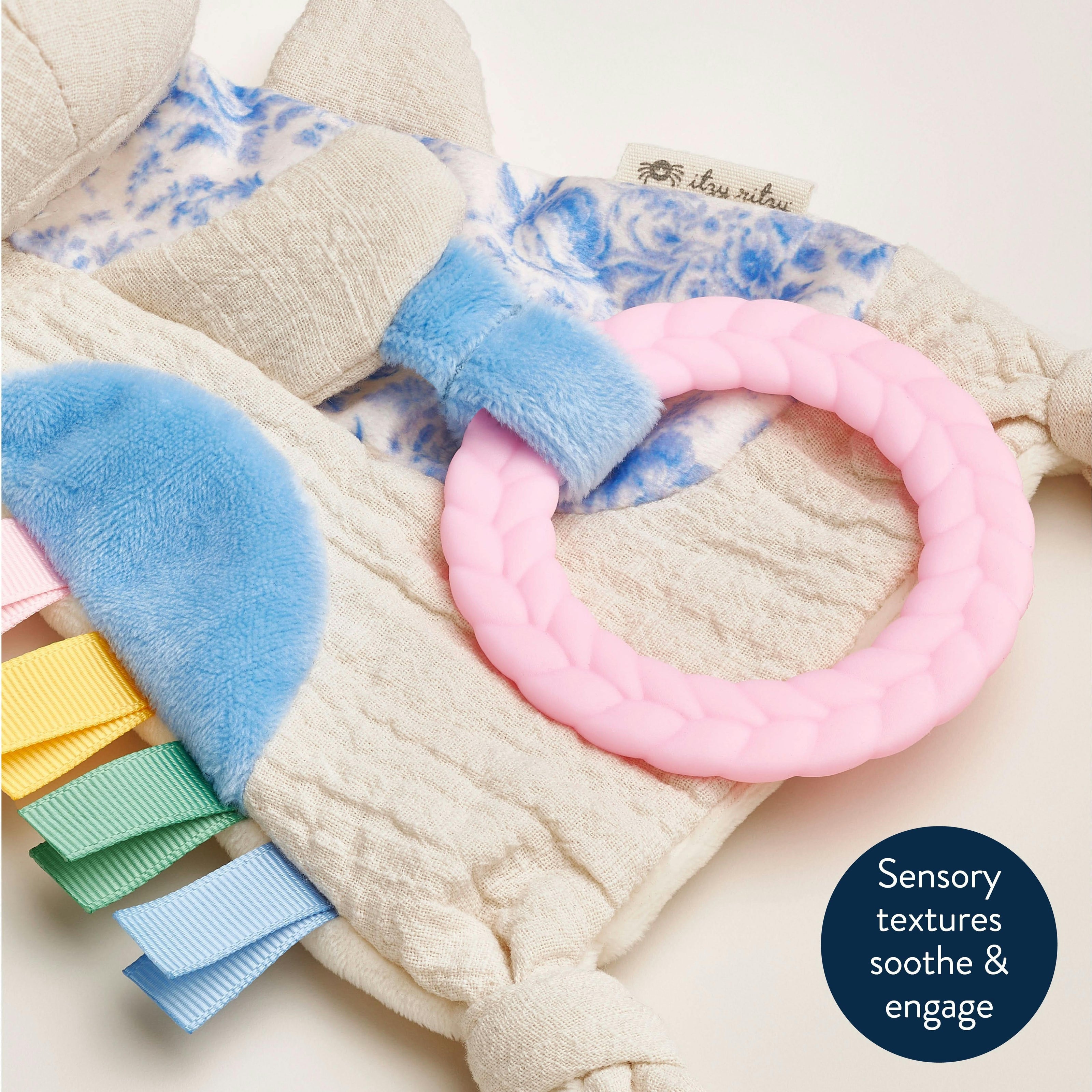 Bitzy Crinkle™ Sensory Crinkle Toy with Teether
