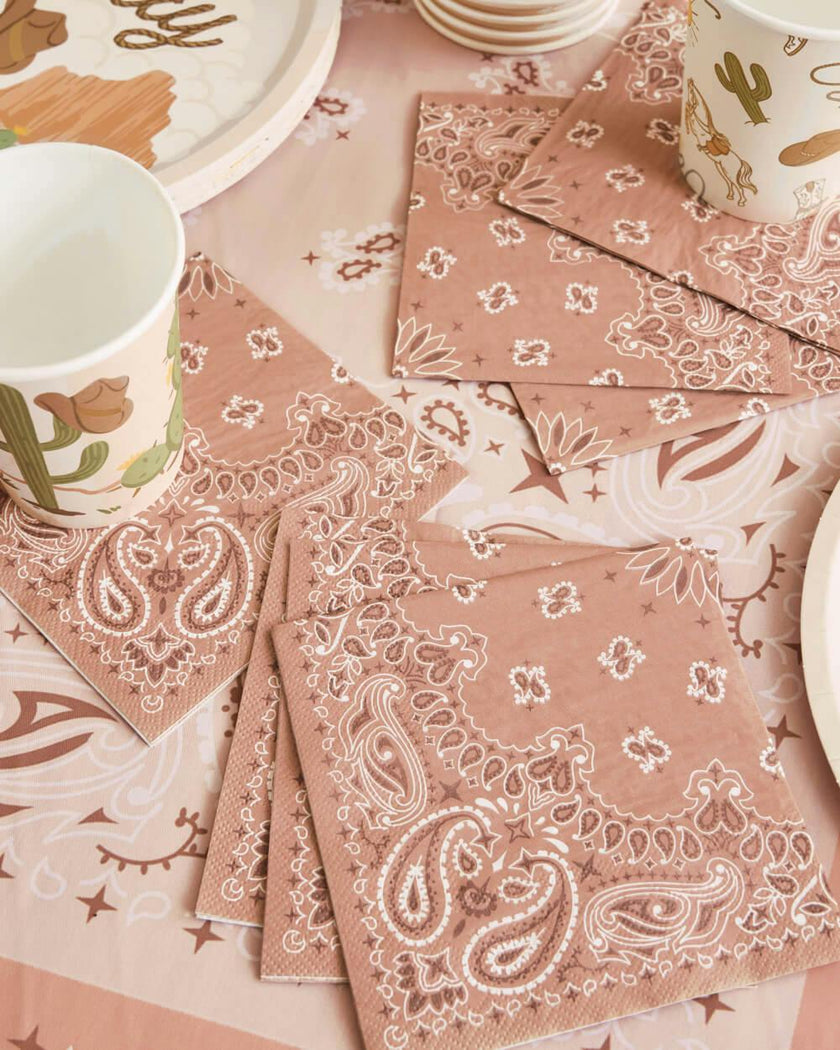 Wild Wild West Napkins - 25 printed napkins