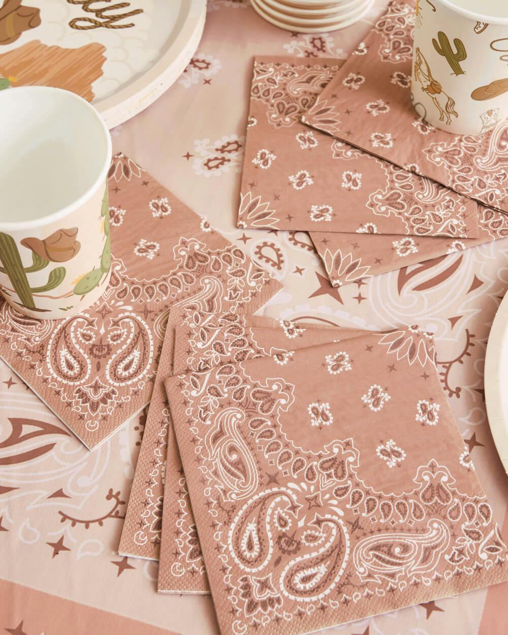 Wild Wild West Napkins - 25 printed napkins