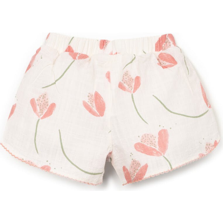 Tulip Print Woven Shorts