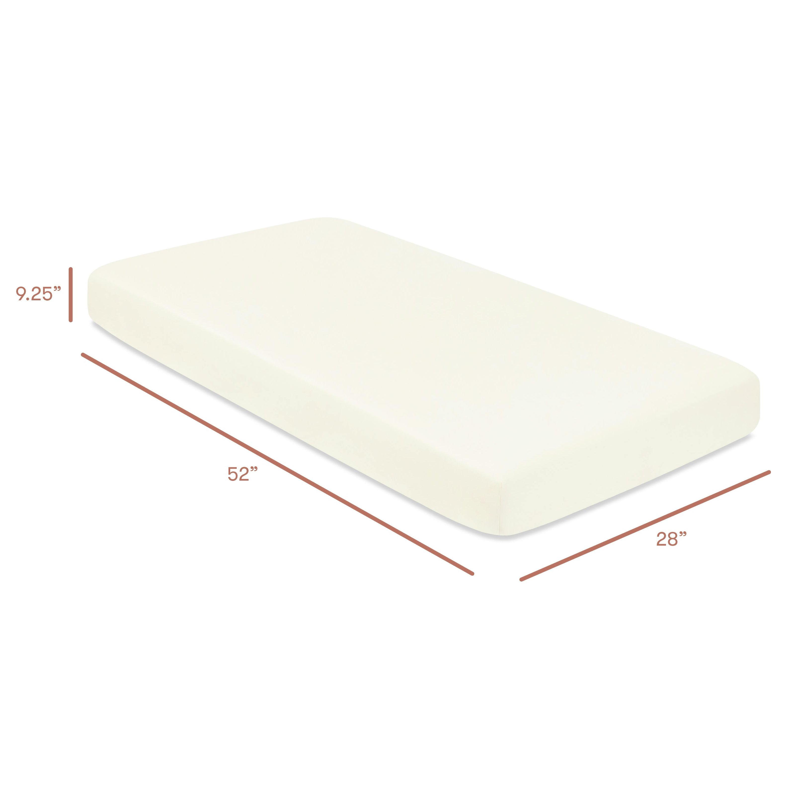Crib Sheet in GOTS Certified Organic Brushed Cotton in Ivory