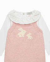 Baby Bunny Romper Set in Pink