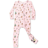 Nutcracker Pink Bamboo Convertible Footie
