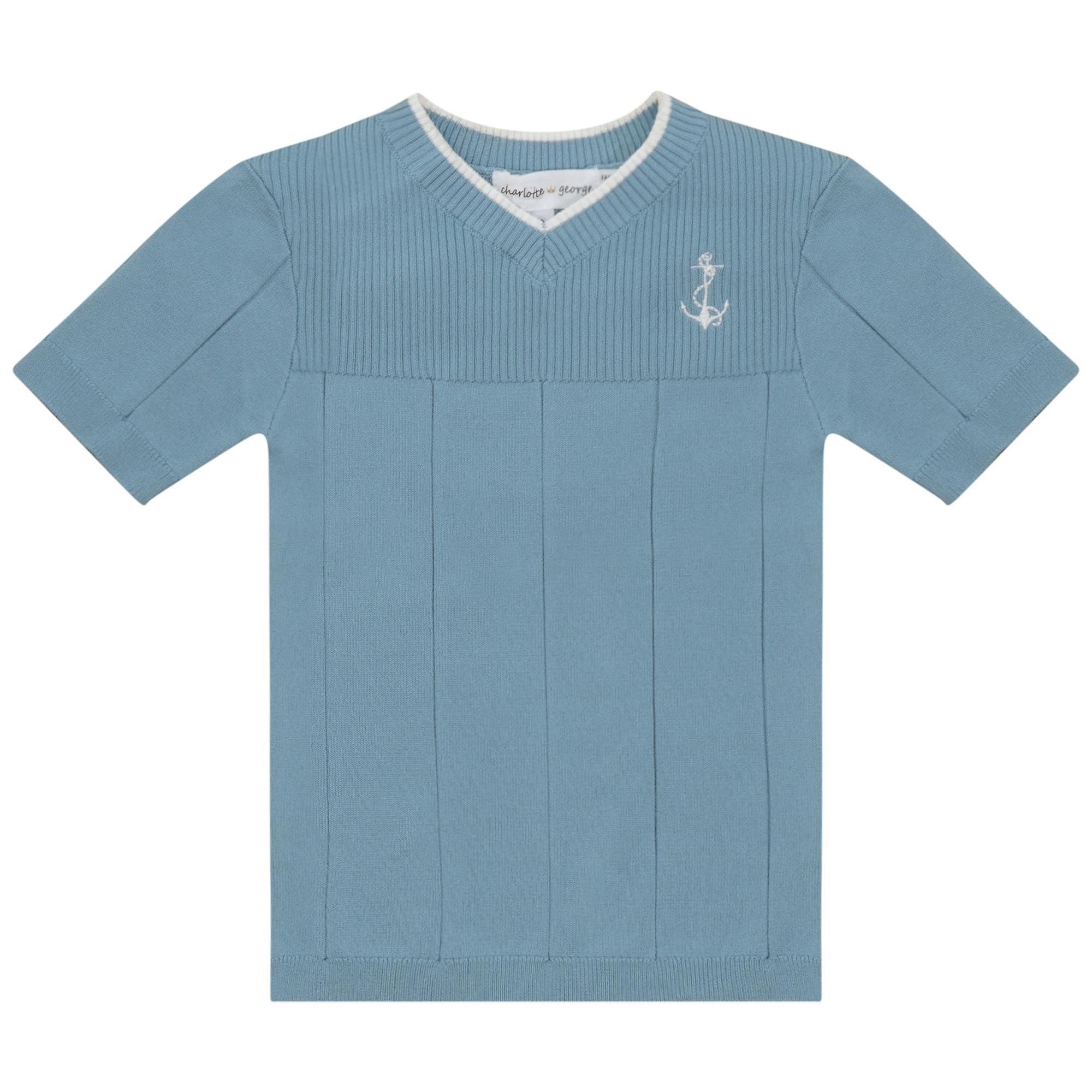 Anchor Embroidered Tshirt Seabrook
