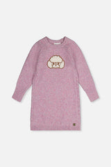 Poodle Knit Dress Lavender