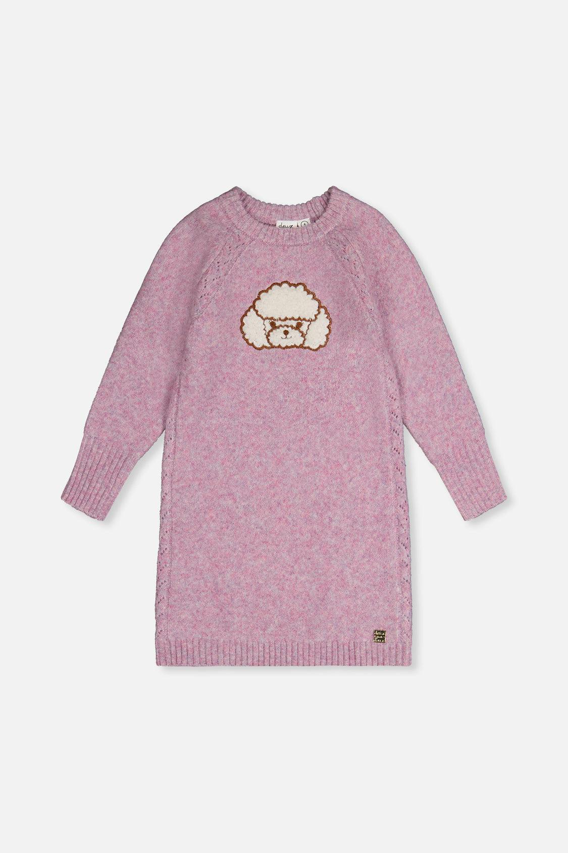 Poodle Knit Dress Lavender
