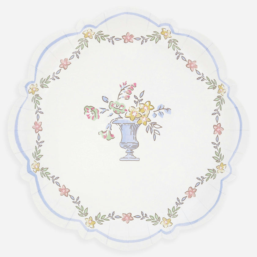 Chintz Border Dinner Plates