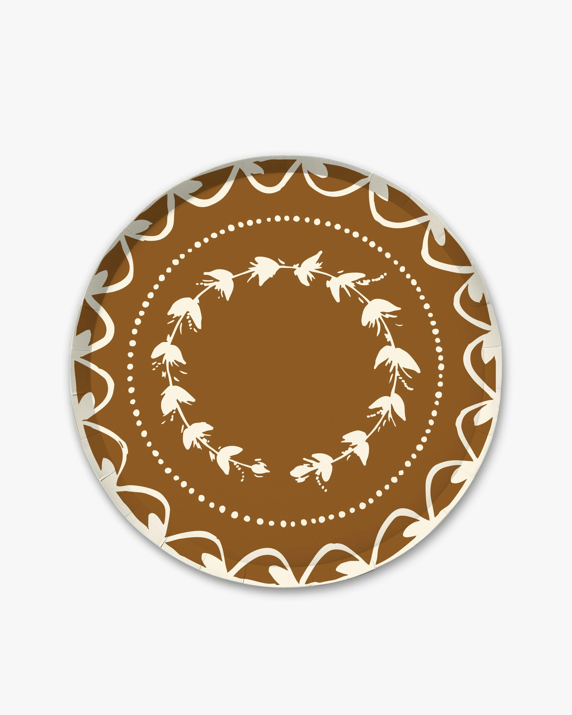 Fête Dinner Plate Set in Brass
