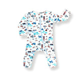 Organic Zippered Footed Onesie