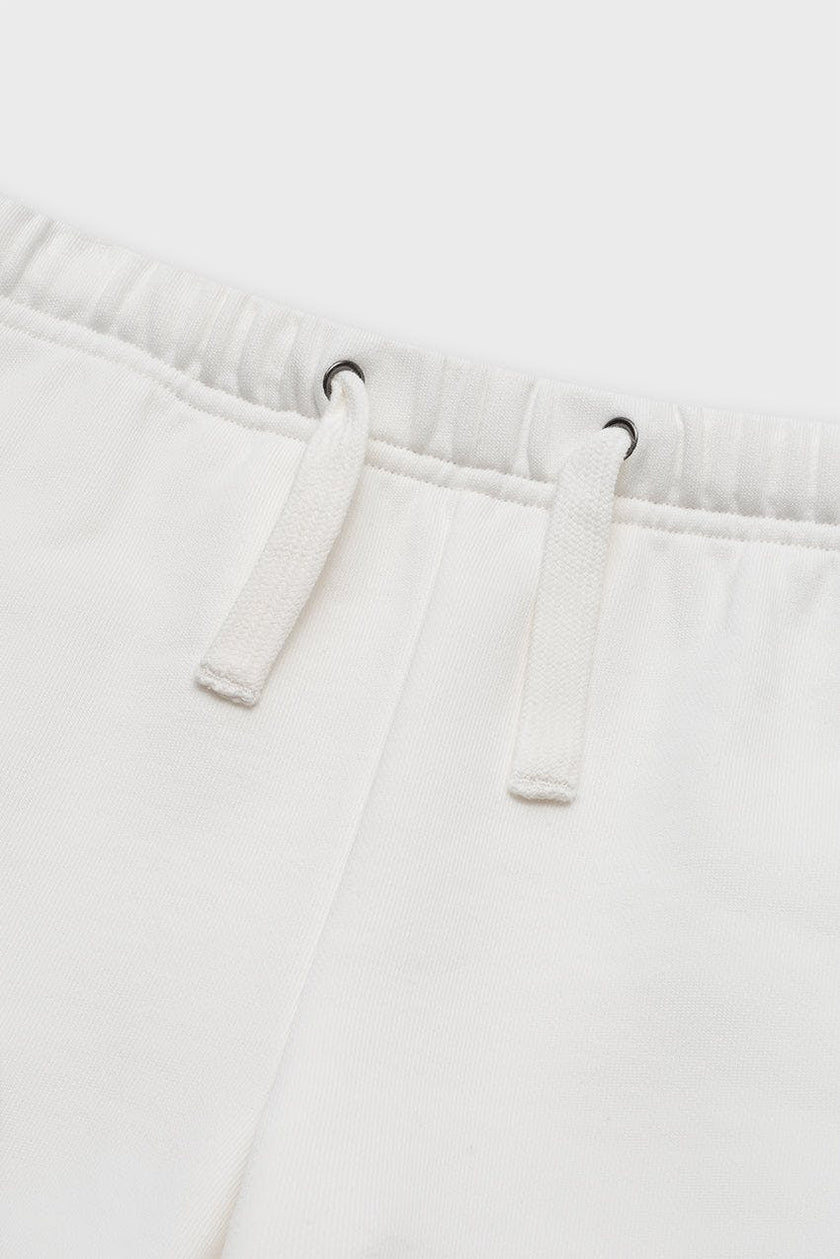 Cotton Sweat Short With Raw Hem