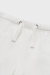 Cotton Sweat Short With Raw Hem