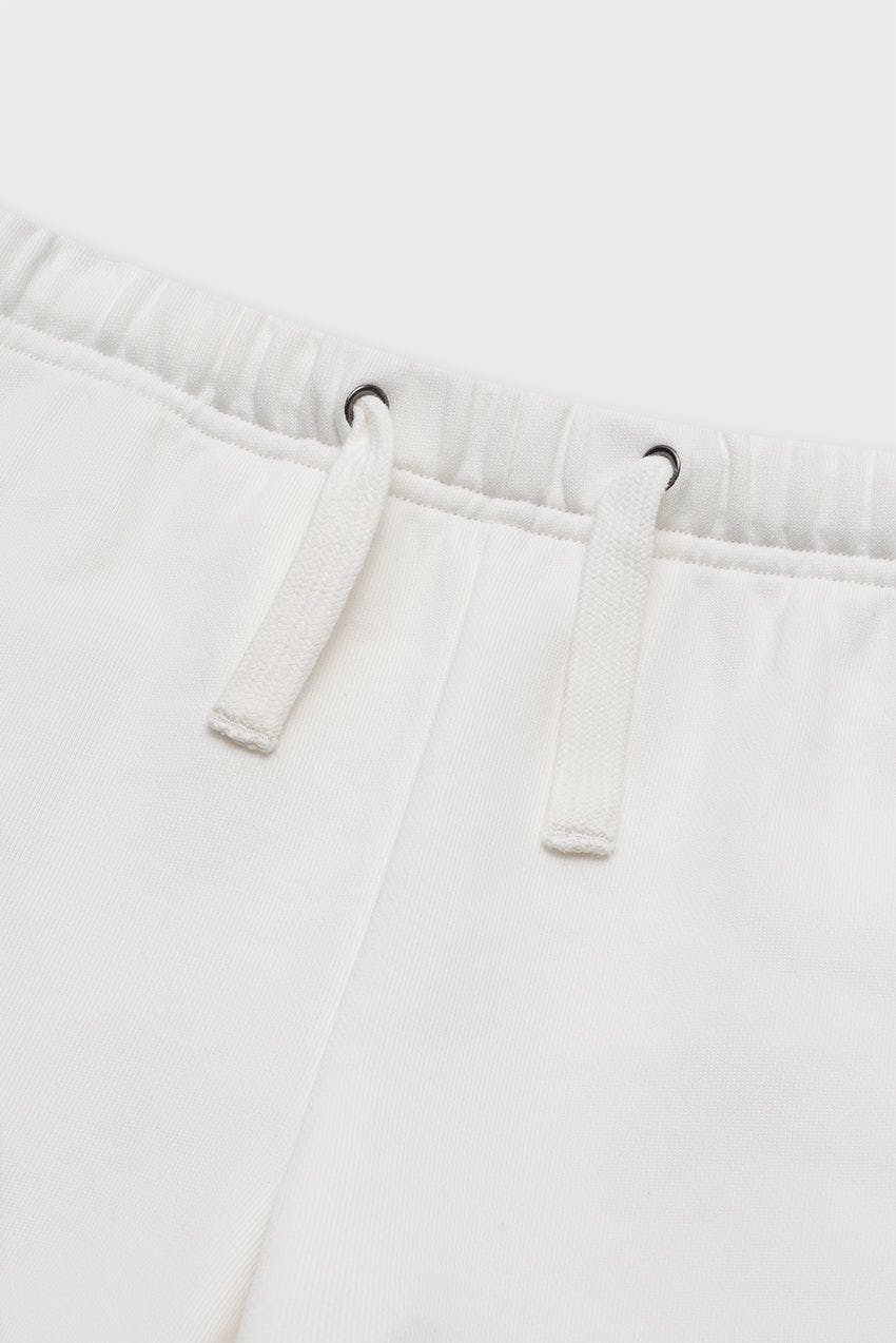 Cotton Sweat Short With Raw Hem