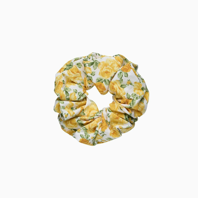 Adelina Scrunchie in Yellow Petit Rose