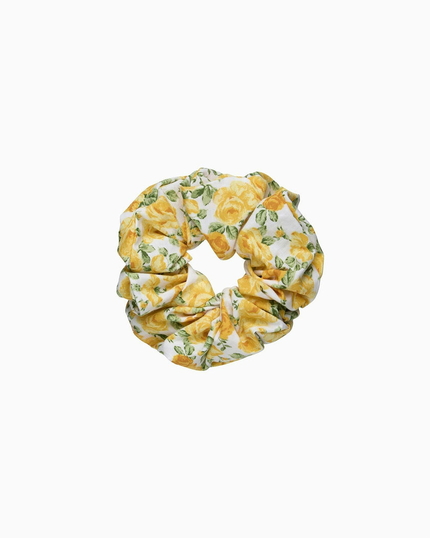 Adelina Scrunchie in Yellow Petit Rose