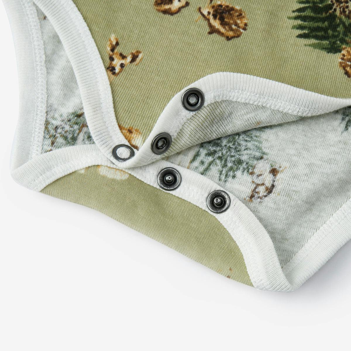 Forest Party Organic Cotton Short Sleeve One Piece