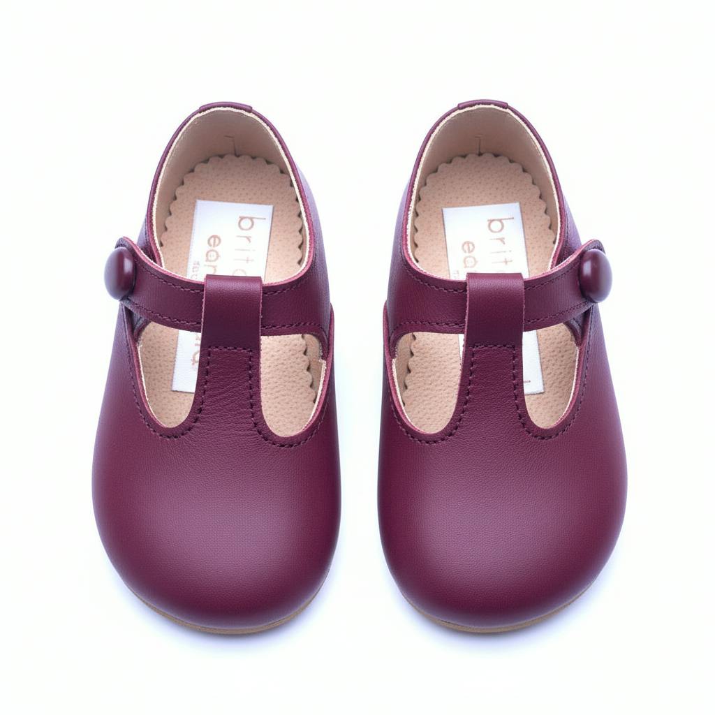 Alex Pre-Walker Baby Shoes - So Burgundy