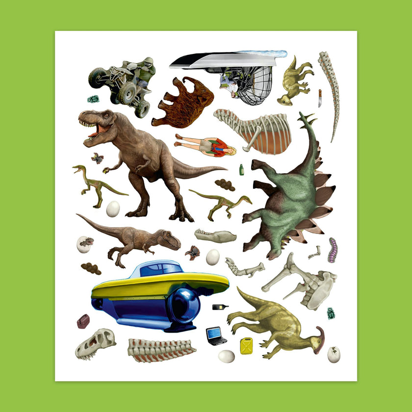Panorama Sticker Book: Dinosaurs