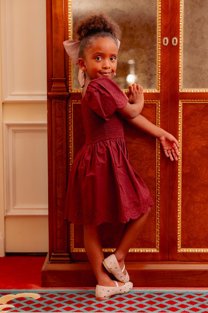 Mini Elara Dress in Zinfandel