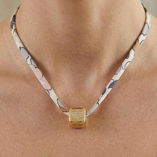 Liberty Gold Heart Charm Necklace