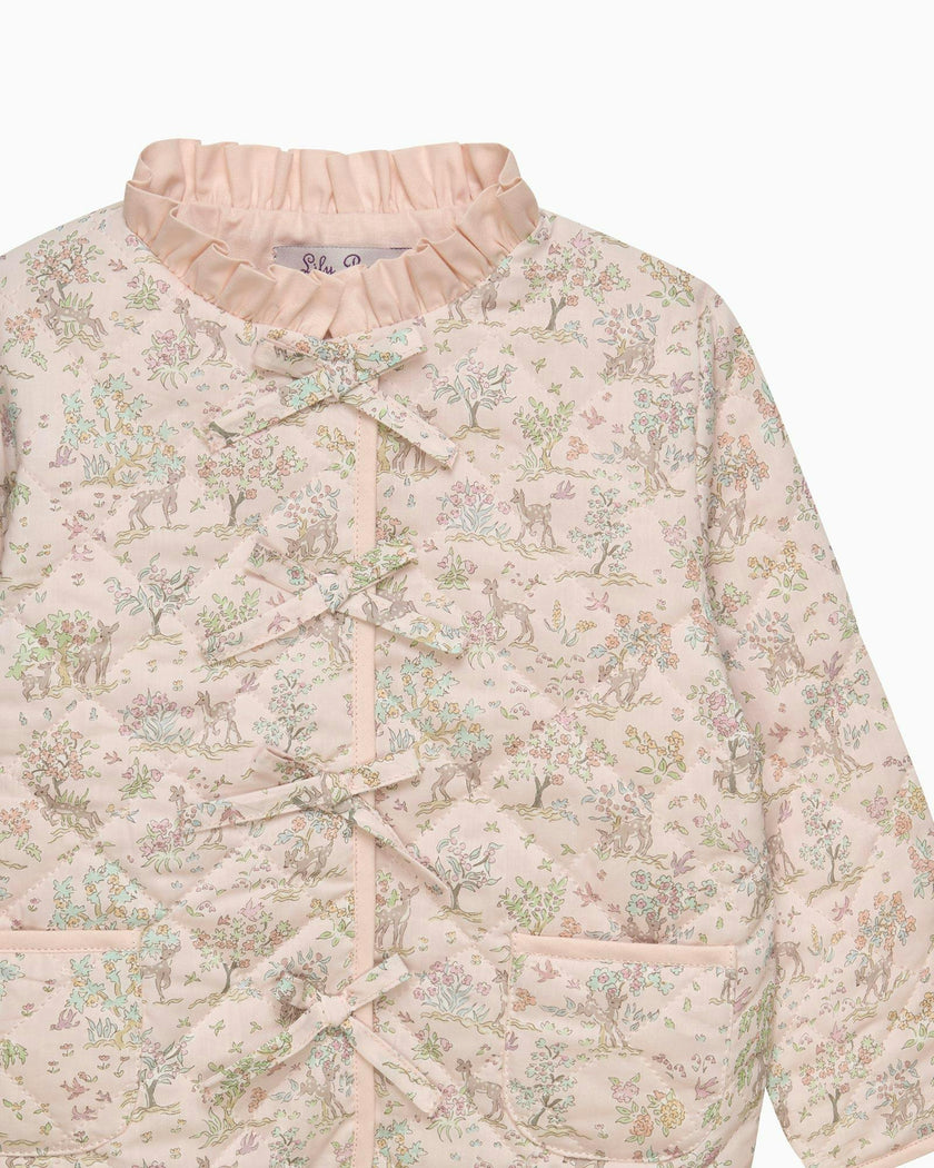 Baby Quilted Jacket in Etta Fawn