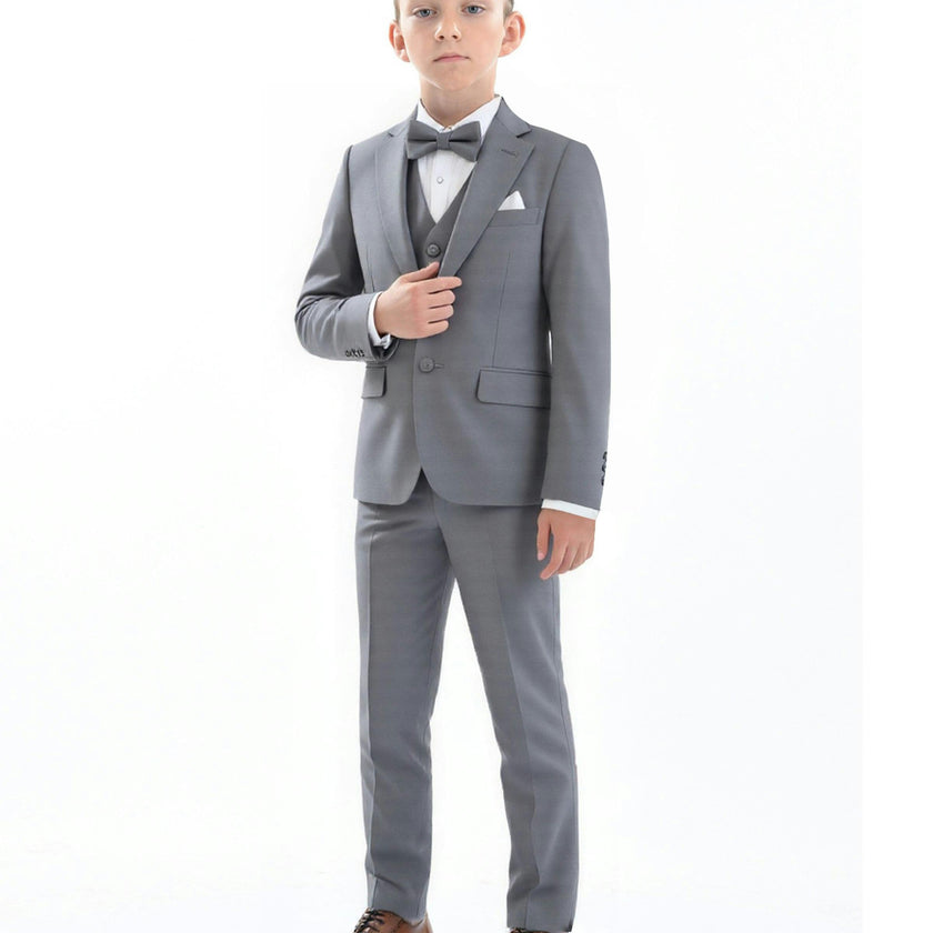 Light Gray Peak Lapel Tuxedo Set