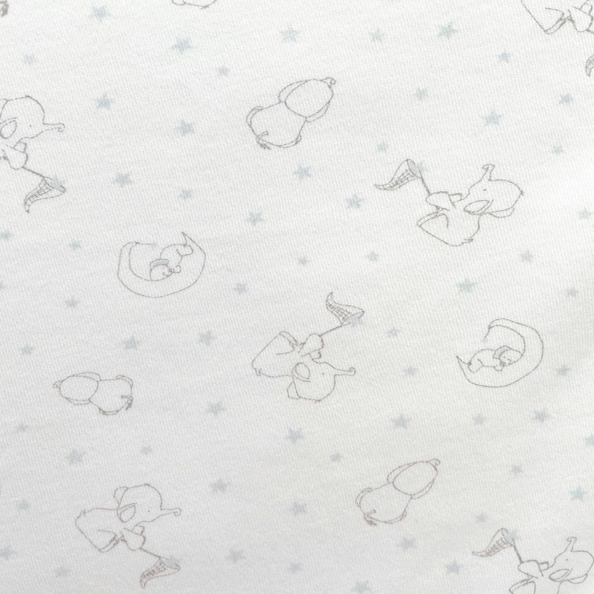 Peruvian Pima Cotton Mini Crib & Pack 'n Play Fitted Sheet – Elephant Sky