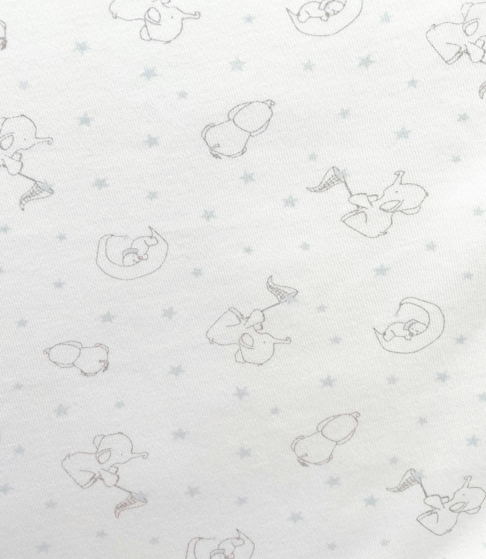 Peruvian Pima Cotton Mini Crib & Pack 'n Play Fitted Sheet – Elephant Sky