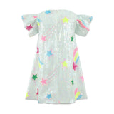 Rainbow Shooting Star Sequin Dress