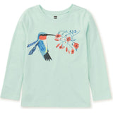 Graphic Print Crew Neck Long Sleeve T-Shirt, Green