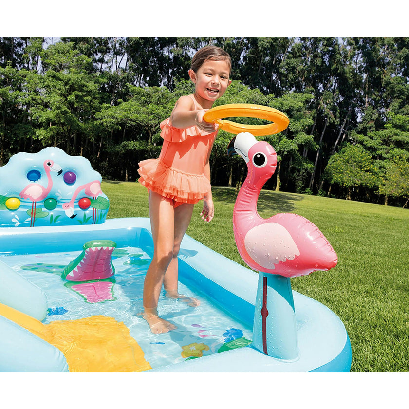 Inflatable Jungle Adventure Play Center Spray Kiddie Pool