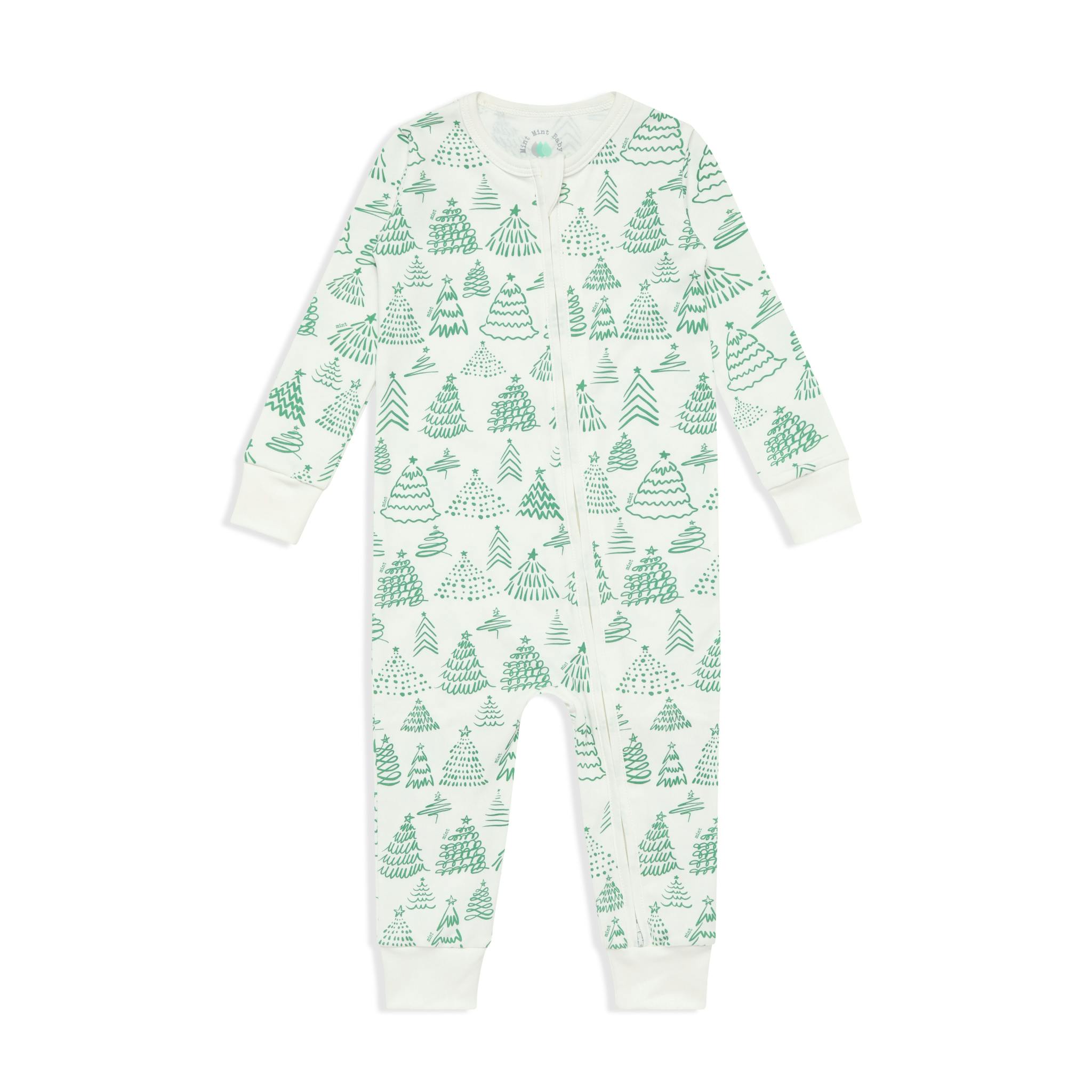 Christmas Forest Zip-up Bodysuit