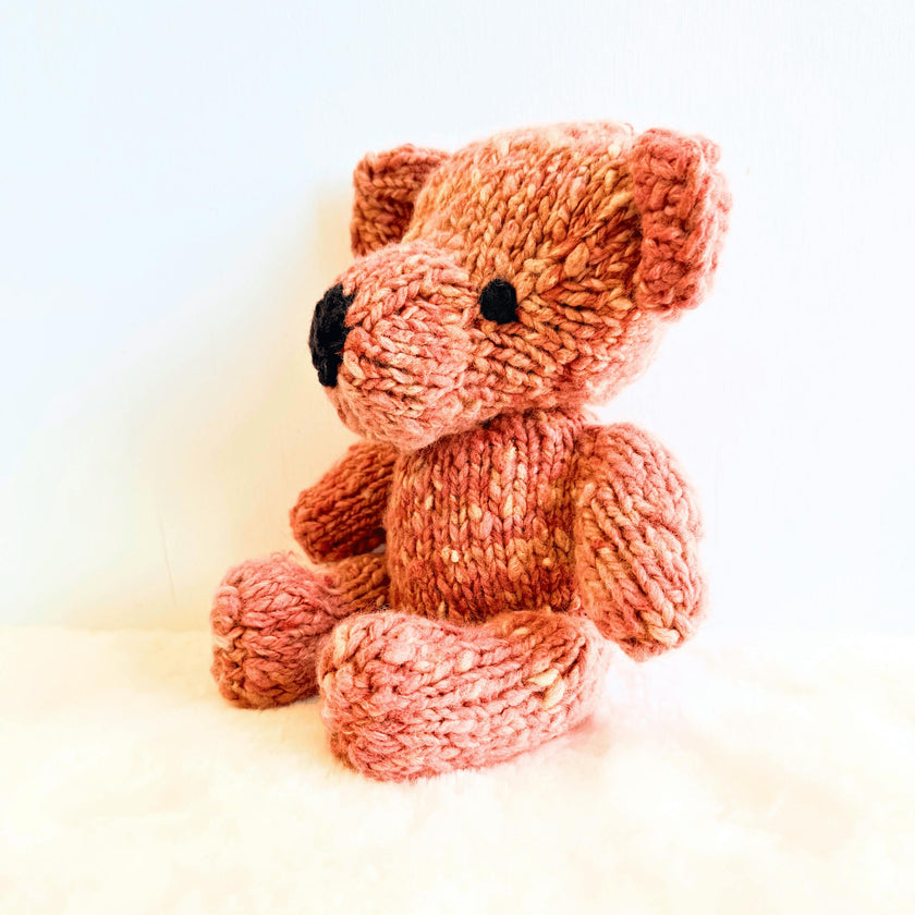Wool Knit Buddy  | Pinky the Pink Bear