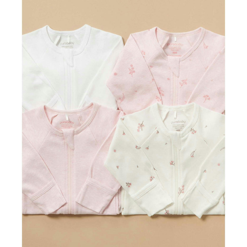 4 Pack Zip Growsuit Vanilla Blossom Pack