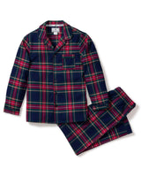 Kid's Brushed Twill Pajama Set in Windsor Tartan