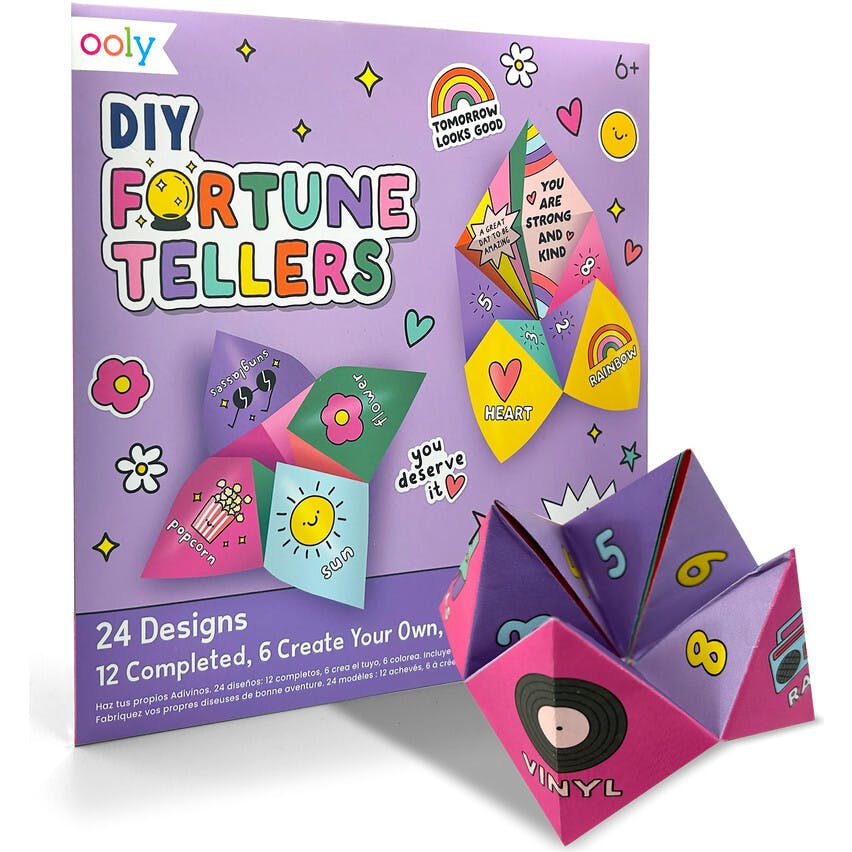 DIY Fortune Tellers Activity Kit - 24 Designs - 2 Sticker Sheets