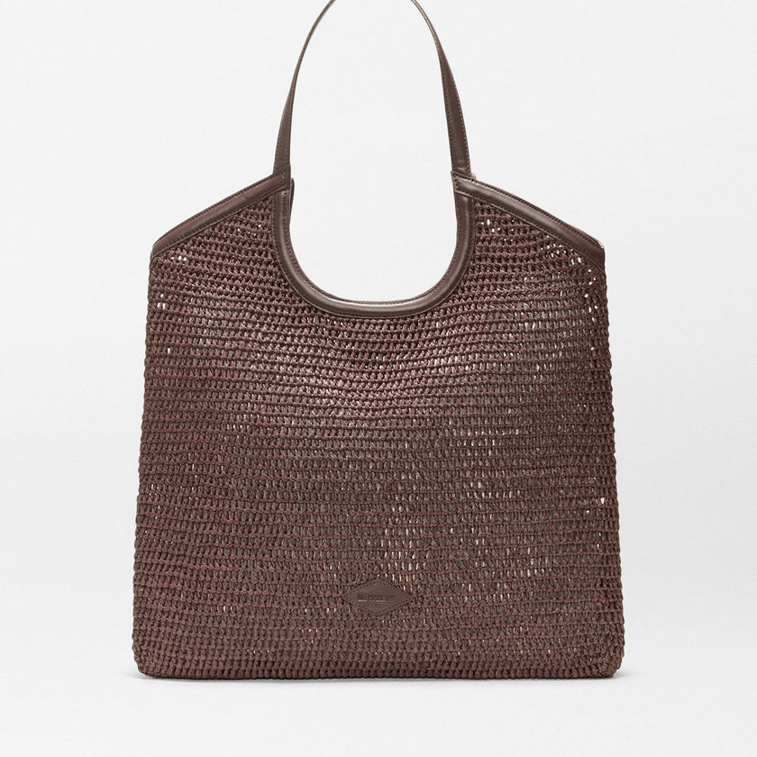 Brown Crochet Large Crochet Georgica Tote