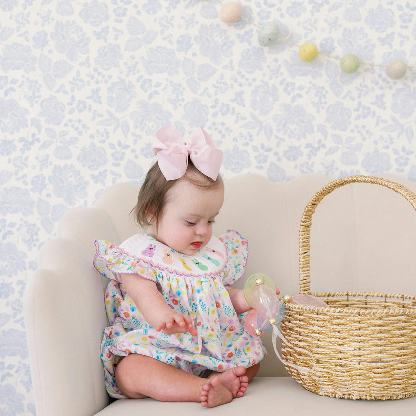 Serenity Bunny Smocked Bubble