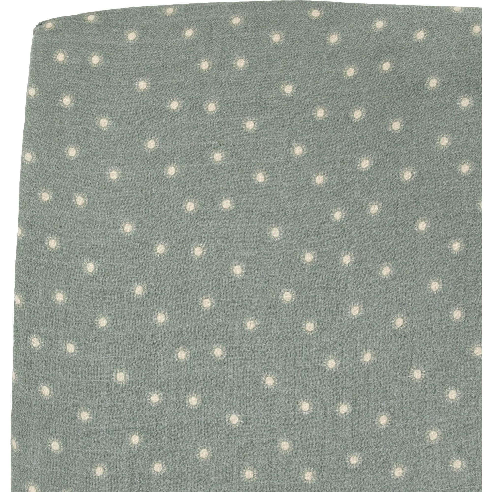 Organic Cotton Muslin Crib Sheet - Sage Suns