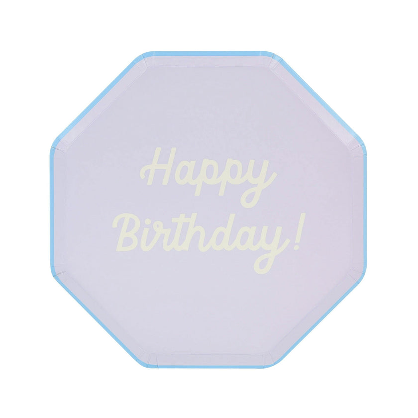 Mixed Happy Birthday Side Plates