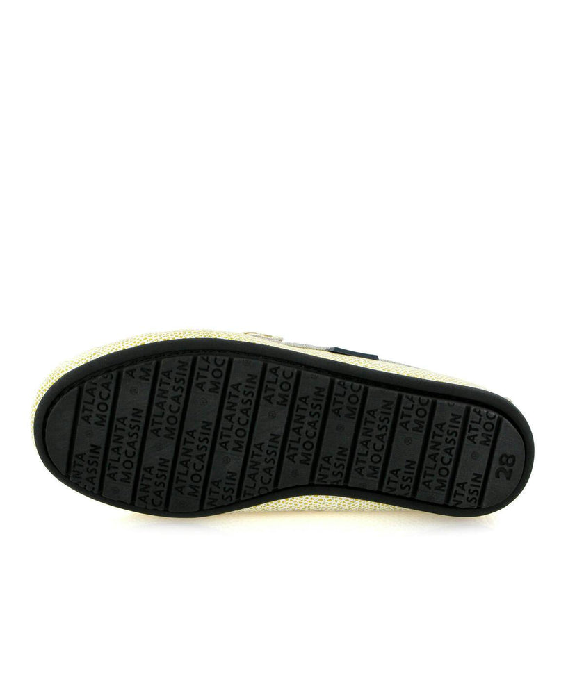 Grainy Leather Penny Moccasins, Yellow