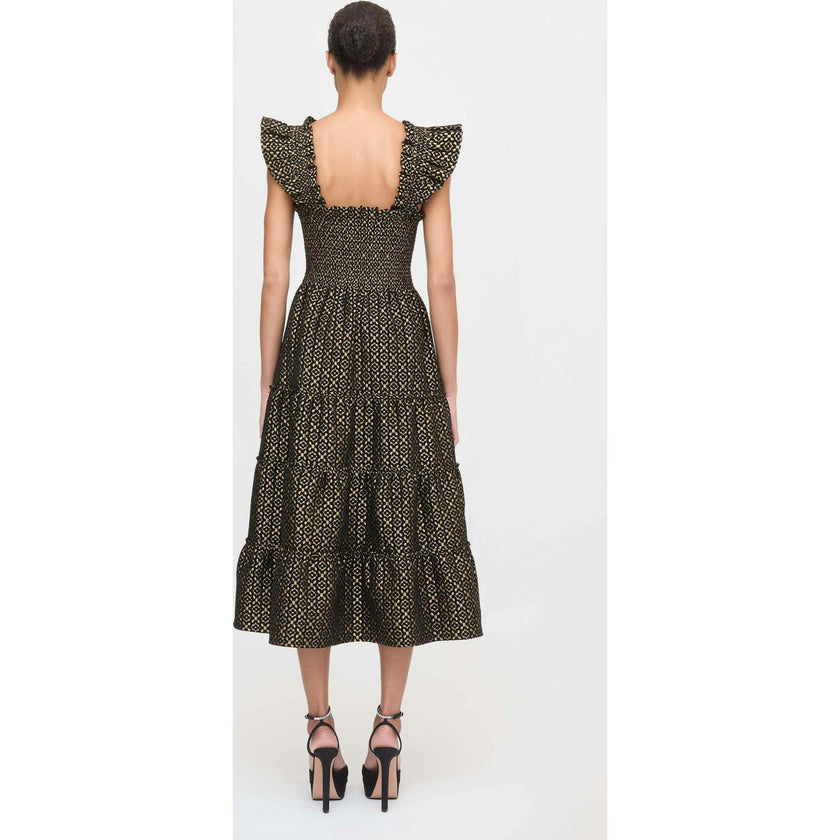 The Ellie Nap Dress - Metallic Brocade