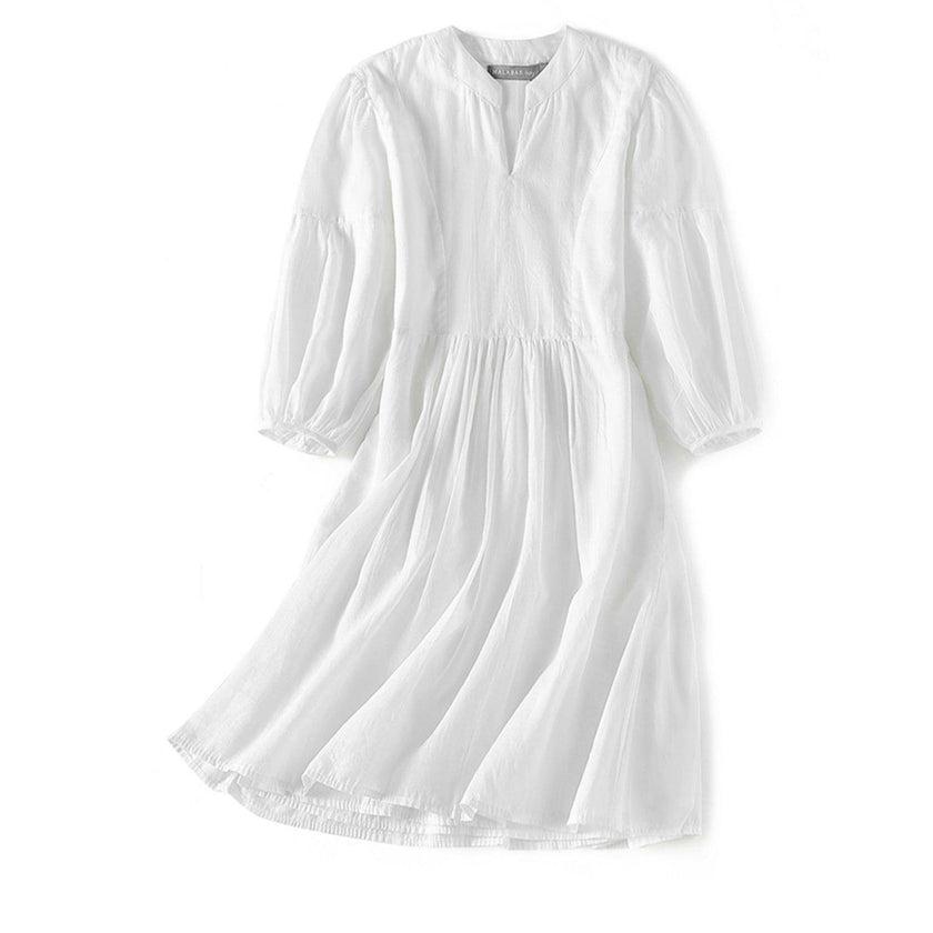 Brush-Stroked Bohemian Dress