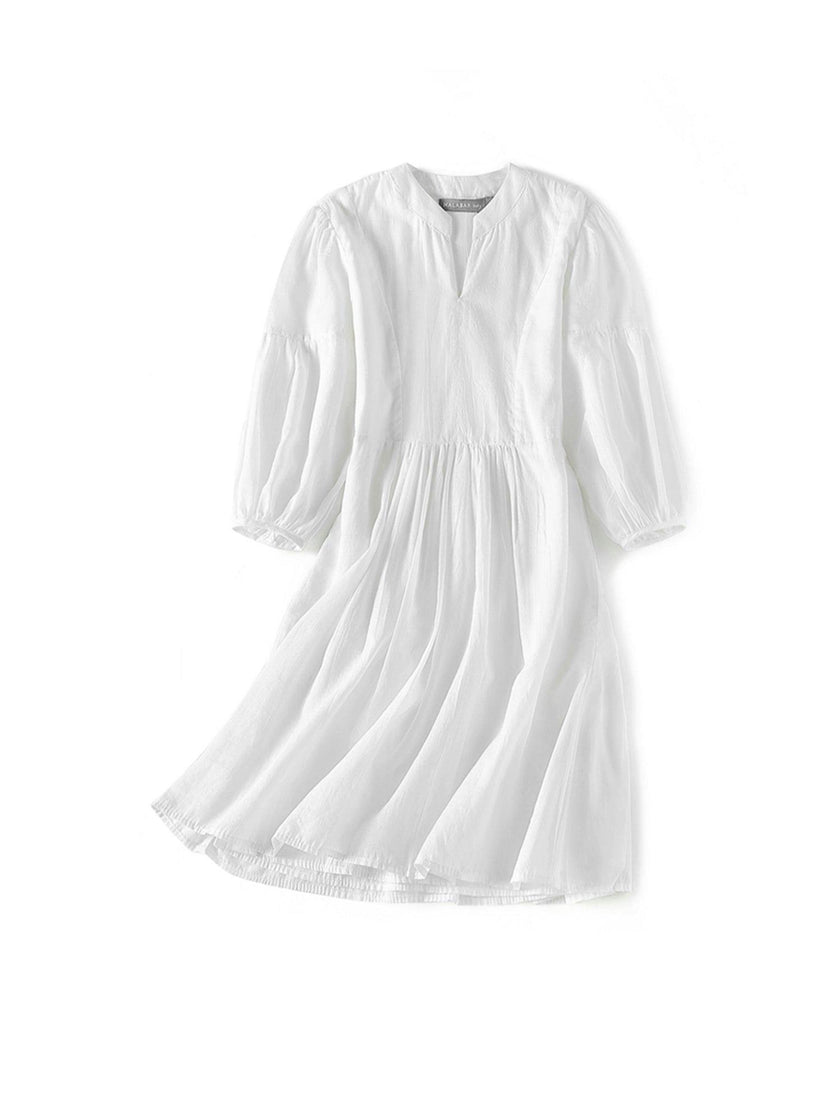 Brush-Stroked Bohemian Dress