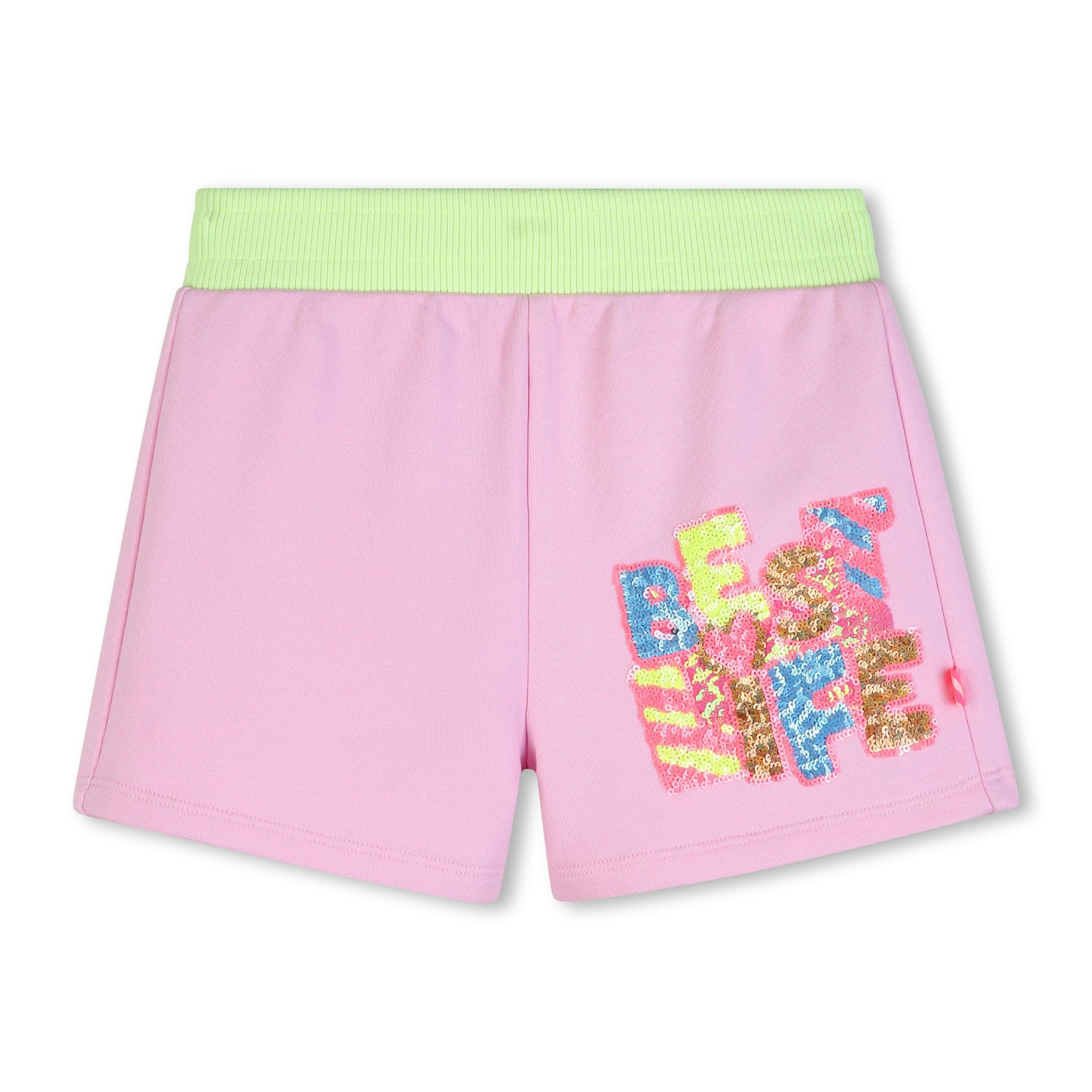 Pink Elastic-Waist Kids’ Shorts