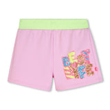Pink Elastic-Waist Kids’ Shorts