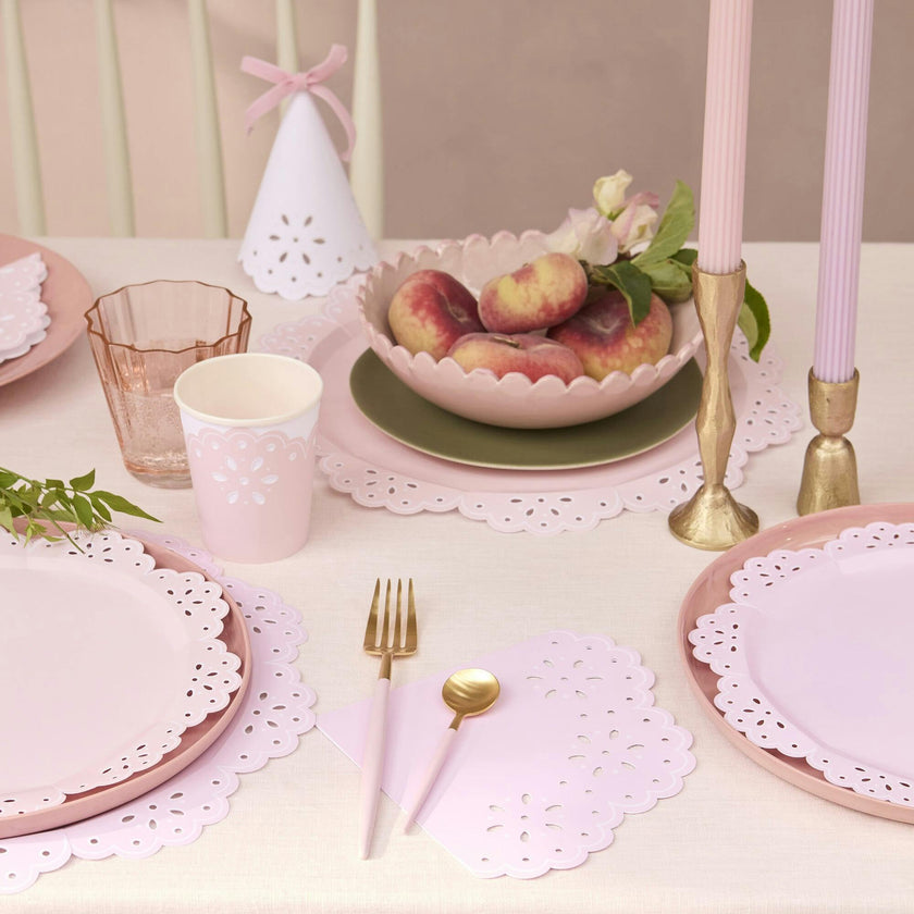 Broderie Anglaise Lace Multi Small Napkins