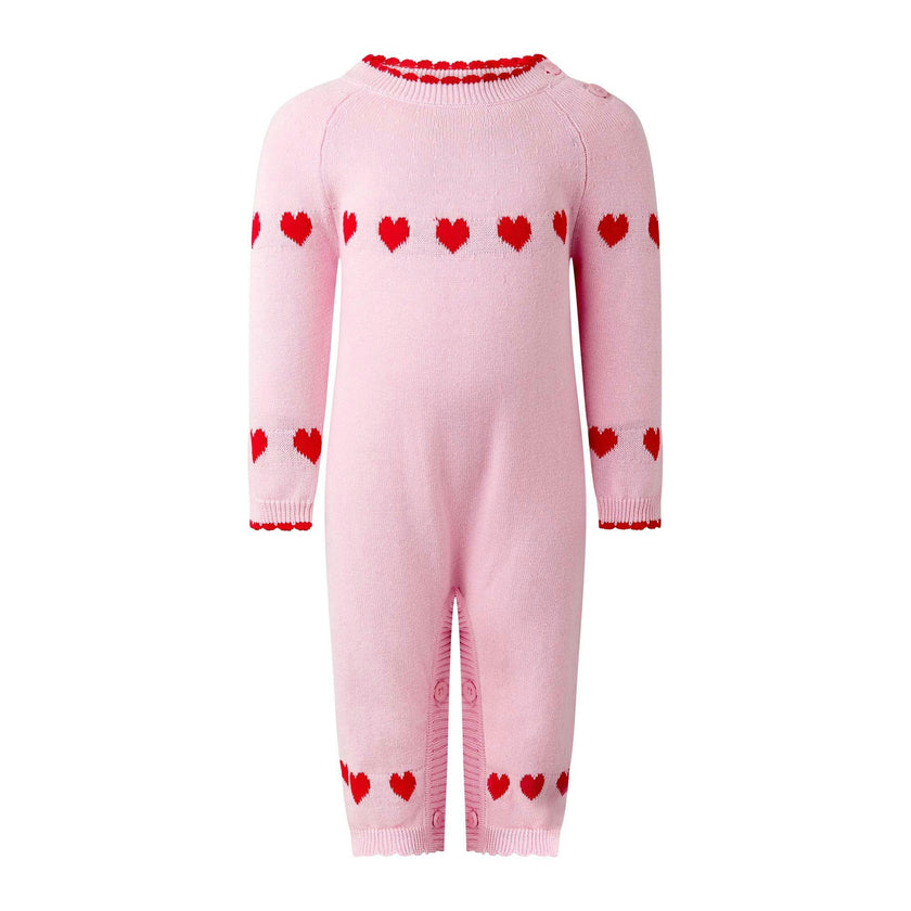 Heart Intarsia Playsuit