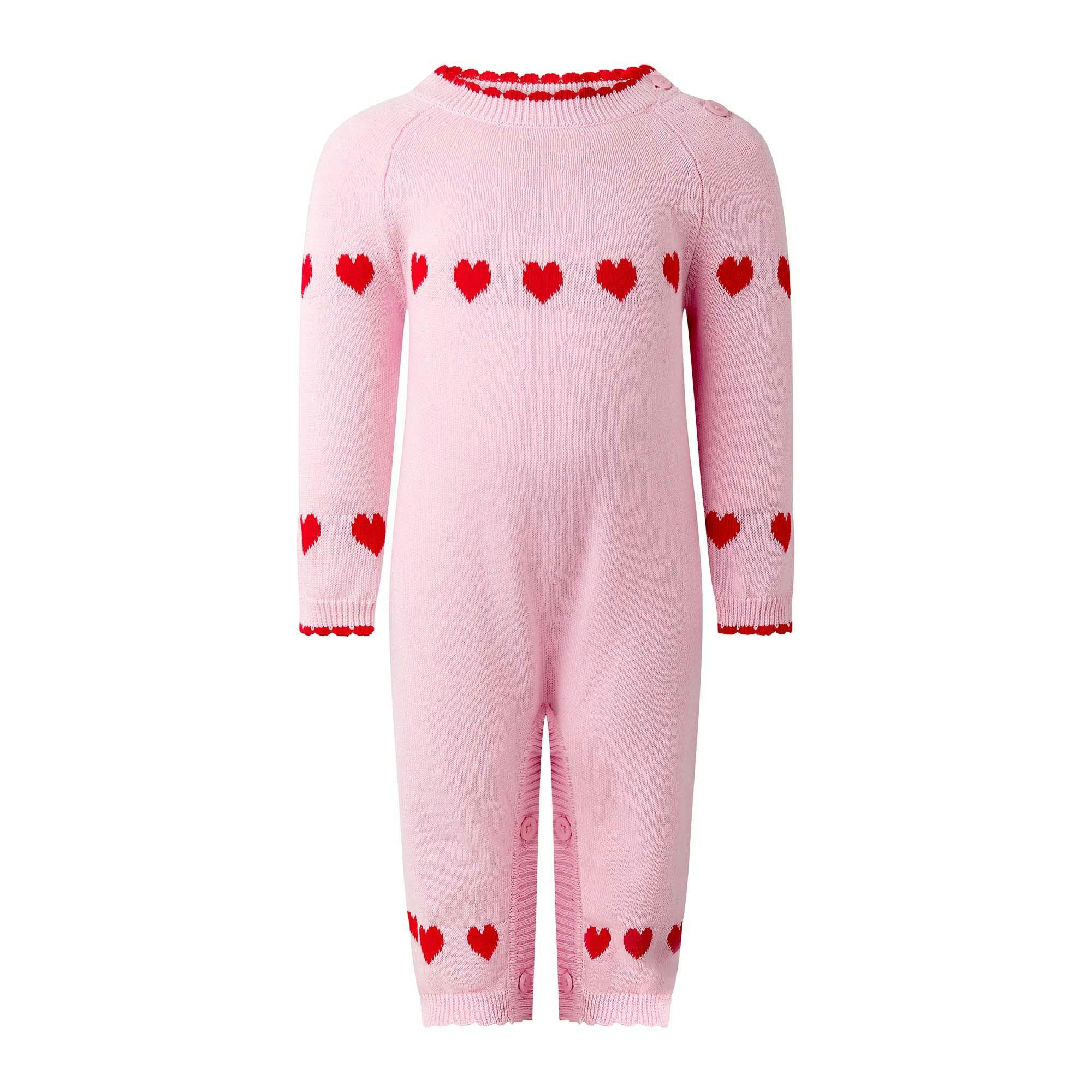 Heart Intarsia Playsuit