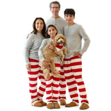 Matching Family Jammies Christmas Pajamas - Red Jumbo Stripe