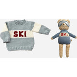 Ski Sweater and Benjamin Bear Set - Bowie Grey